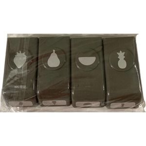 4 Stampin Up Itty Bitty Fruit Paper Mini Punch Pack Pineapple Strawberry Pear